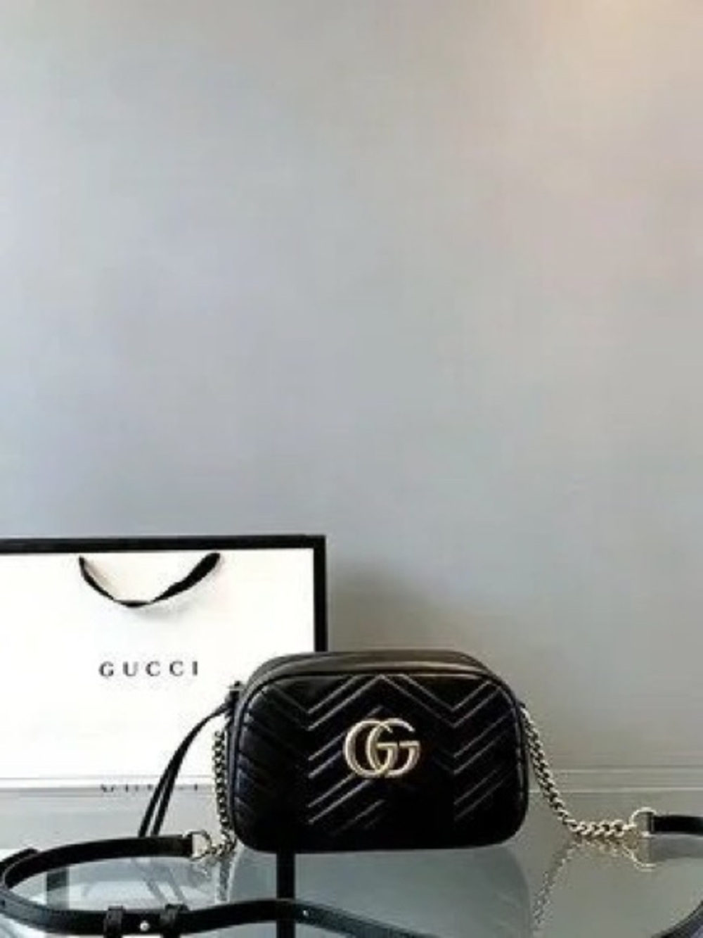 Gucci GG Marmont Small Matelasse Camera Bag
